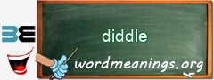 WordMeaning blackboard for diddle
